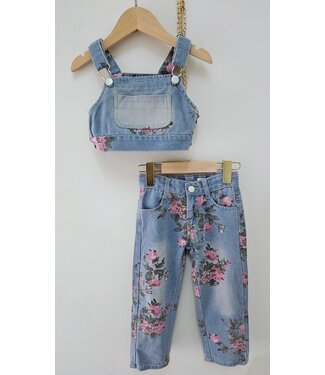 Flower Denim Set