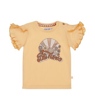 Dirkje T-Shirt met ruffle mouwen - Oranje