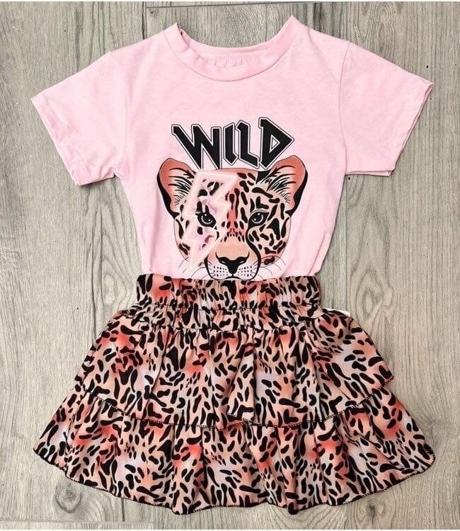 Skirt Tiger Set - Roze