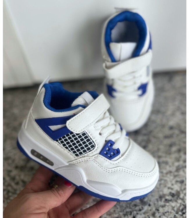 Drop It Sneakers - Wit/Blauw