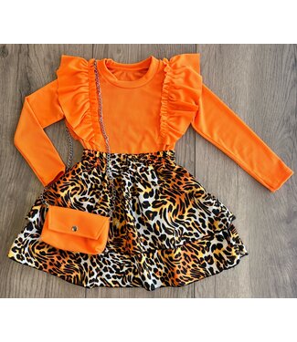 Draakjes en Boefjes Leopard Set 3-Delig - Oranje