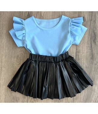 Draakjes en Boefjes Ruffle T-Shirt - Blauw