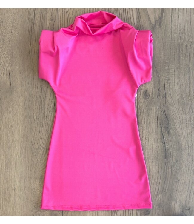 Satijnen jurk - Roze