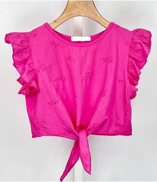 Amaze me ruffle top - Fuchsia