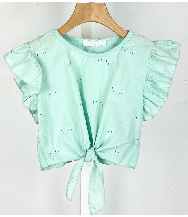 Amaze me ruffle top - Mint