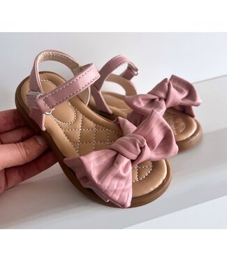 Sandalen met een strikje - Roze