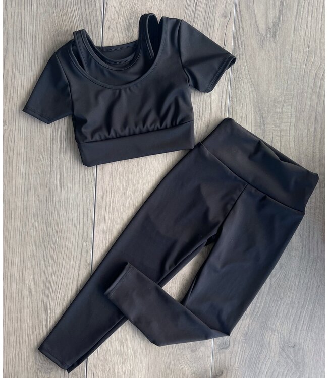 Legging set  - Zwart