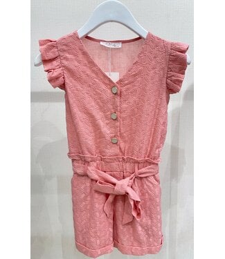 Ruffle jumpsuit - Coral
