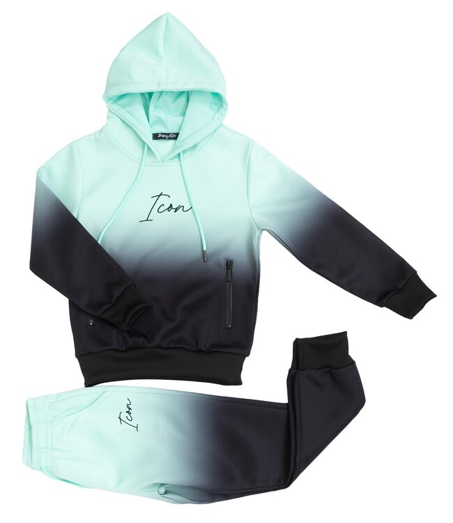 Icon Joggingset - Zwart/Mint