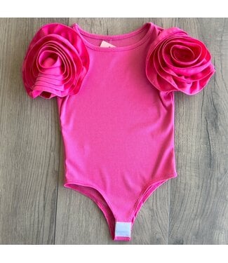 Body Met Bloemen - Fuschia