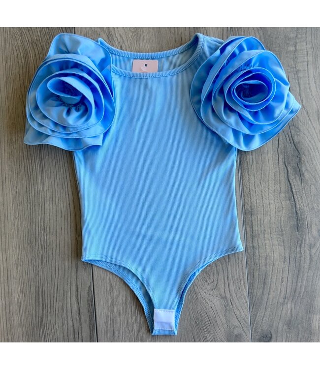 Body Met Bloemen - Blauw