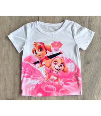 Paw Patrol T-Shirt - Wit/Roze