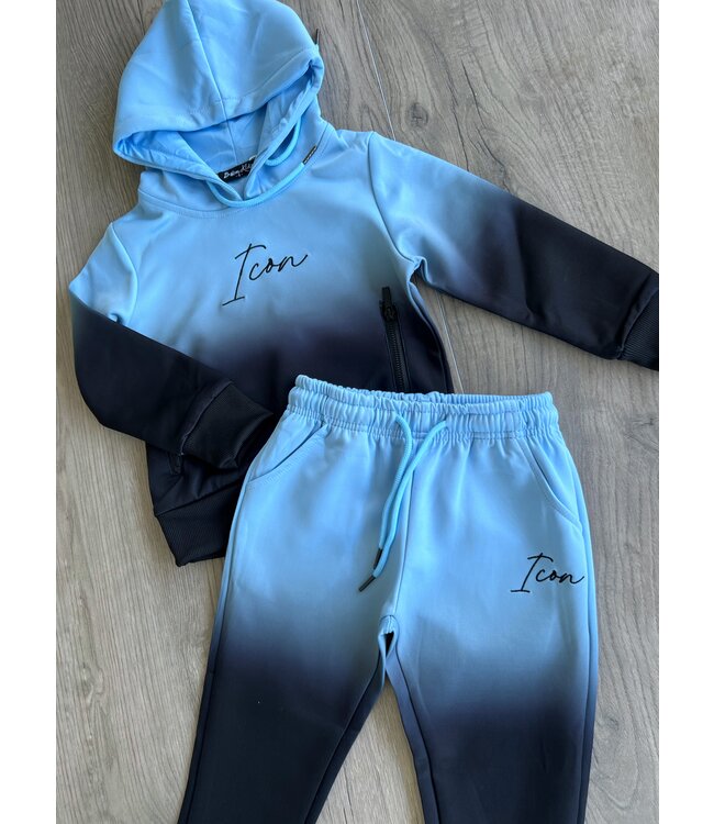 Icon Joggingset - Zwart/Blauw