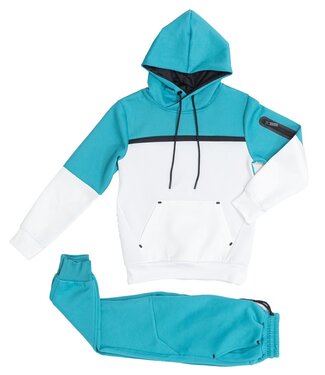 Joggingset - Mint/Wit