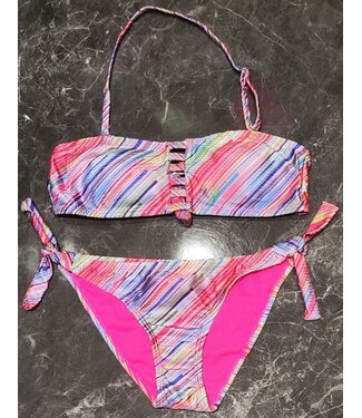 Regenboog Bikini  - Fuchsia