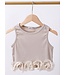 Special top met ruches - Beige