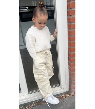 Cargo baggy broek - Beige