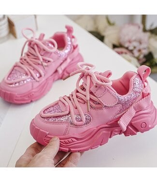 Glitter Sneakers - Roze