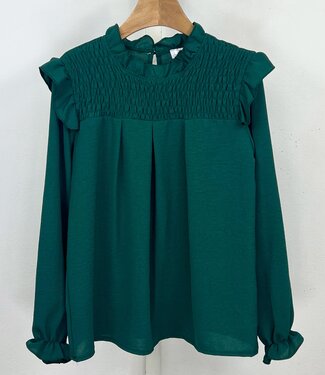 Pretty ruffle Top - Petrol