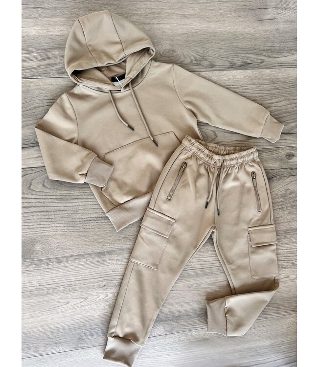 Cargo Joggingset - Taupe