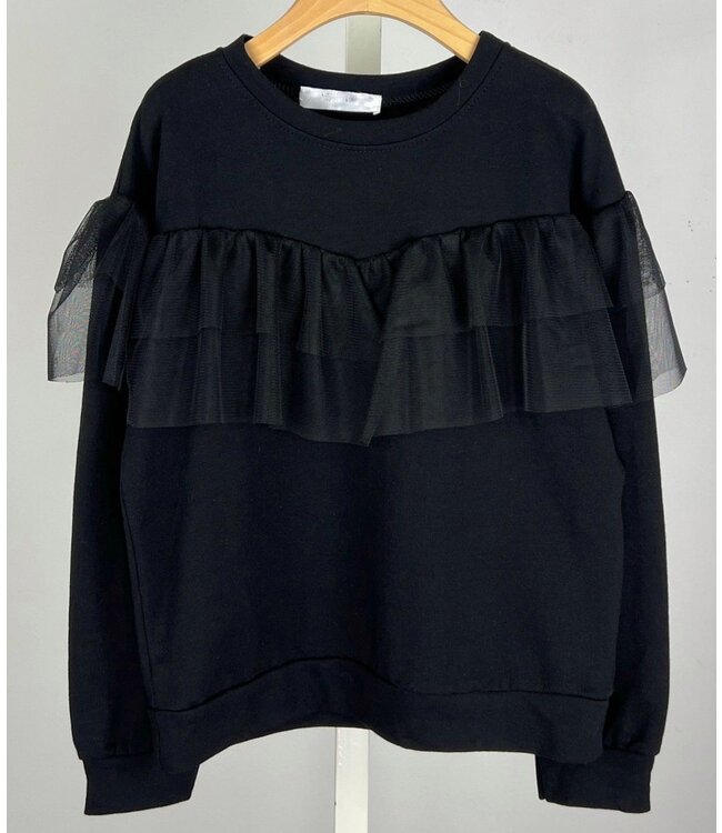 Tule sweater - Zwart