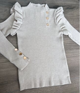 Button sweater - Beige