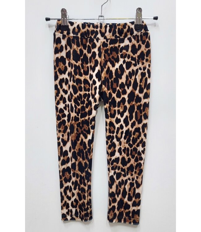 Velvet leopard legging