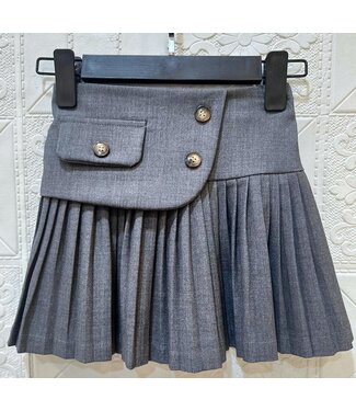 Button skirt - Grijs