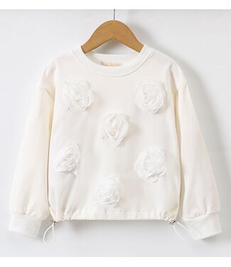 Muchos Roses Sweater - Wit