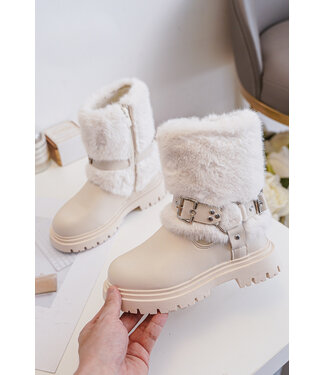 Buckle boots - Beige