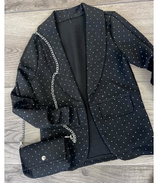 Sparkle blazer met tasje