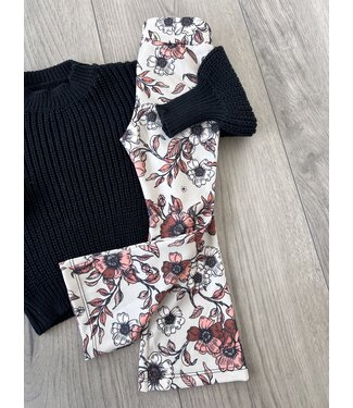 Draakjes en Boefjes Flared broek met bloemenprint