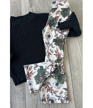 Draakjes en Boefjes Flared broek met bloemenprint