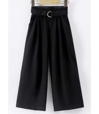 Pantalon met gespje - Zwart