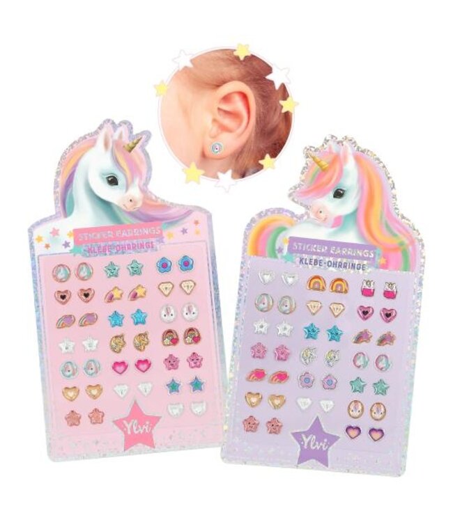 TOPModel Ylvi & The Minimoomis - Unicorn sticker oorbellen