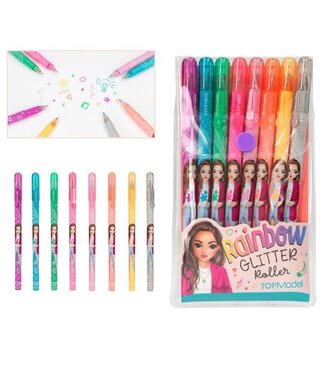 TOPModel TOPModel - Regenboog glitter gelpennen (8 stuks)