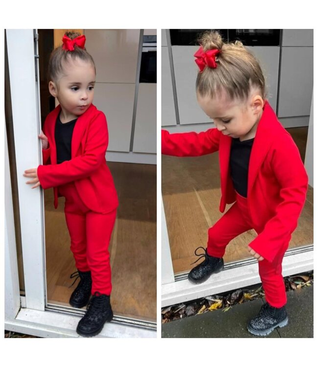 Draakjes en Boefjes Suit Up 2-Delige Set - Rood *
