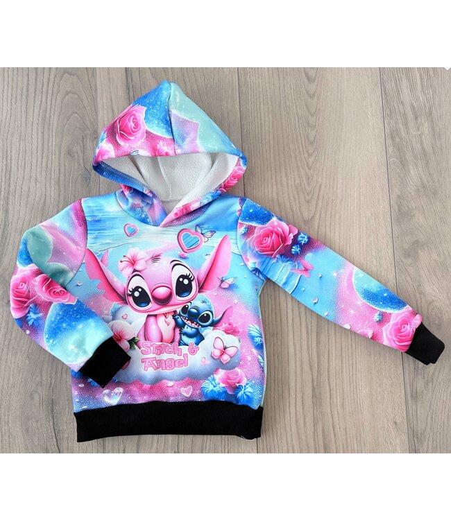 Gevoerde dikke Stitch hoodie