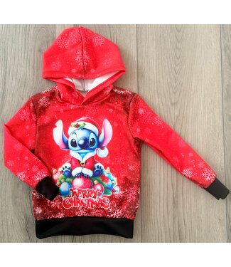 Unisex Gevoerde Stitch hoodie *