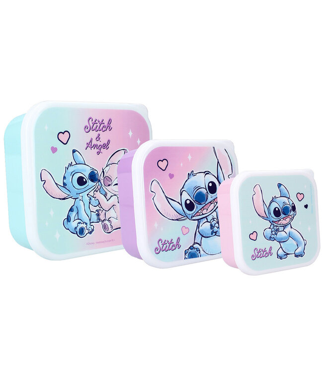 Snackbox (3in1) Stitch Let's Eat! *