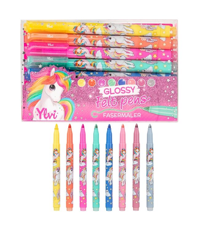 TOPModel Ylvi & The Minimoomis - Unicorn Glossy Viltstiften