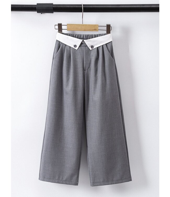 Flared broek - Grijs