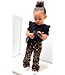 Draakjes en Boefjes Flared broek met Leopard print