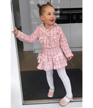 Bow Skirt Set (Met Tasje) - Roze