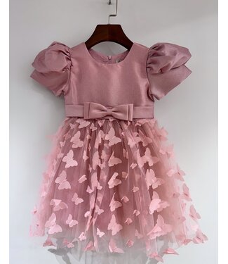 Vlinder jurk - Oud Roze