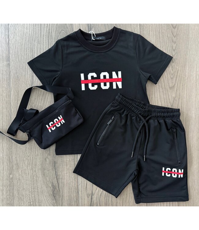 Icon set met tasje - Zwart