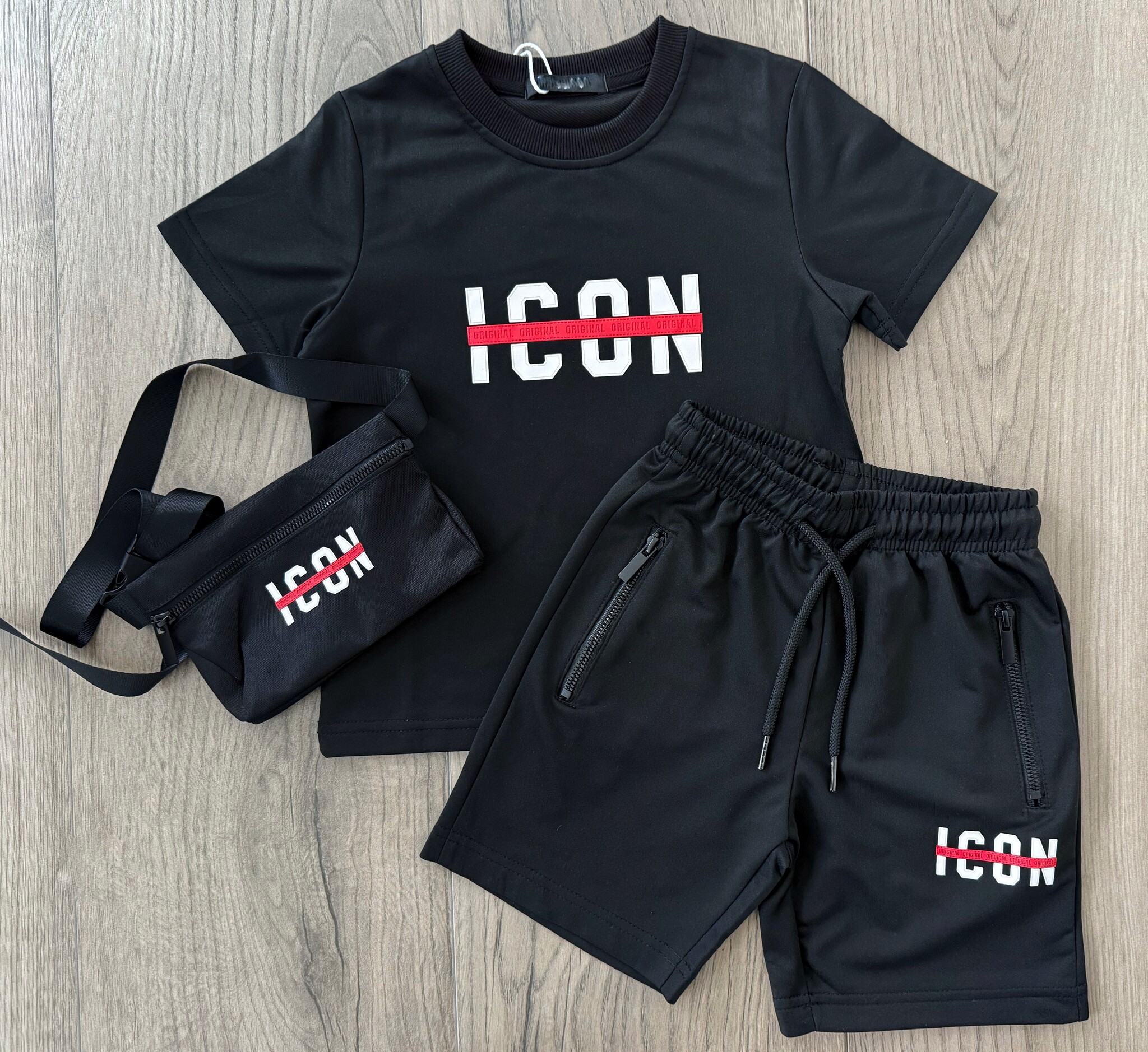 Icon set met tasje - Zwart