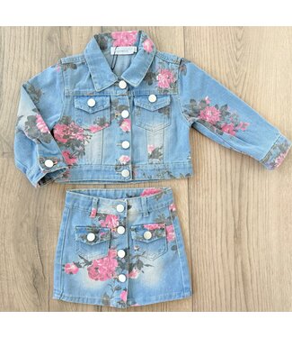 Flower Denim Set