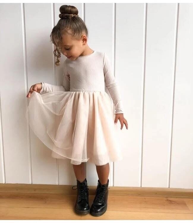 Draakjes en Boefjes Prinsessen Jurk - Beige