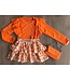 Draakjes en Boefjes Layered Leopard Set 3-Delig - Oranje